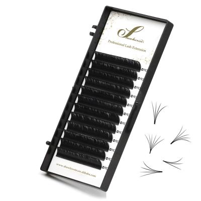 China Wholesale Natural Mink Volume Eyelash Long Easy Extension Fan Eyelash Easy Fanning Silk Extension for sale