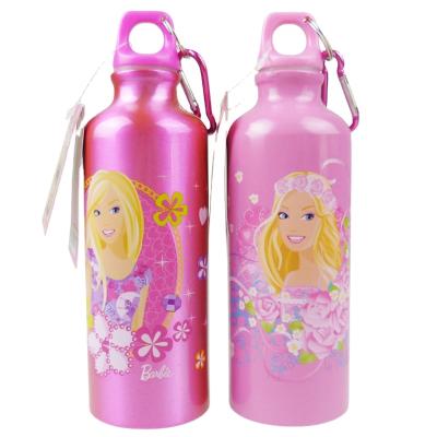 China 500ml Viable Thermal Transfer Printing Cartoon Princess Pattern Aluminum Water Bottle With Double for sale