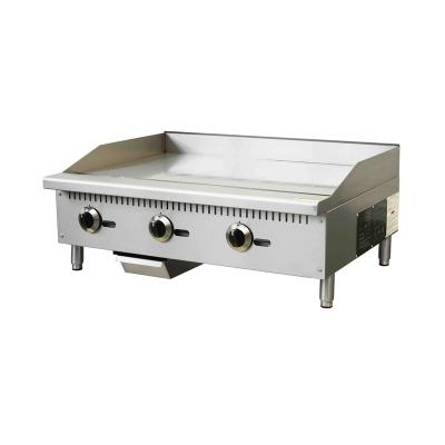 China Various Good Quality Stainless Steel Commercial Flat Surface Plate Gas Griddle Grill for sale