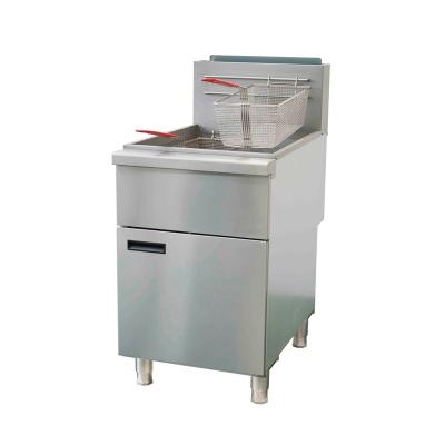 China Professional Restaurant Stainless Steel Gas Floor Deep Fryer Commercial Frying Machine for sale