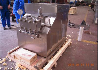 China Industrial SUS304 Stainless Steel Milk Homogenizer Machine 3000L/H 22 KW for sale