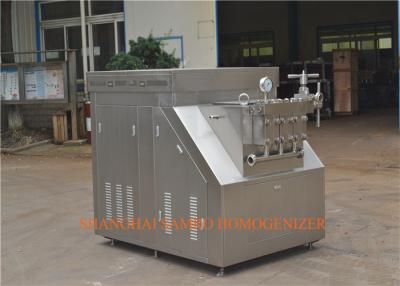 China 5000 L/H 70 Mpa Industrial Homogenizer Application Of CIP Homogenizer for sale