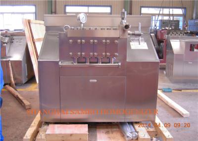 China Stainless Steel Housing Chocolate / Ice Cream Homogenizer 6000 L/H 110 KW for sale