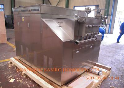 China Milk / Juice Processing Types Ice Cream Homogenizer Two Stages Manual Type for sale