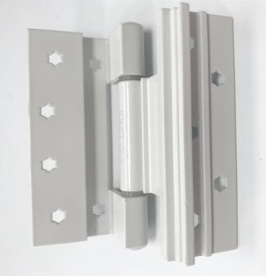 China Durable Flat Type Hinge For UPVC Window Door White Plastic Steel Profile for sale