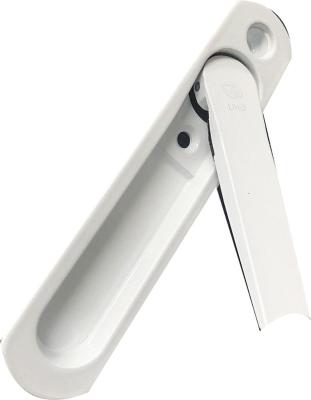 China Flexible Hidden Work UPVC Window Sliding Drapery Handle Inward Noise Up Handle With Key LH-HD05 for sale