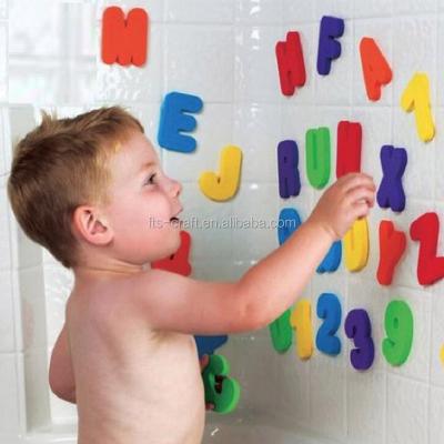 China Eco - Friendly Bath Stickers Foam Alphabet And Numbers EVA Foam Shapes for sale