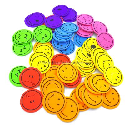 China China Eco-friendly Material Factory Reward EVA Smile Self Adhesive Funny EVA Foam Stickers for sale