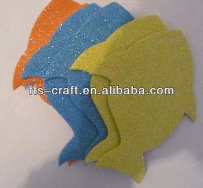 China Glitter EVA Foam Fish Shape For Kids Foam Toys And Craft Kits 1MM-8CM for sale