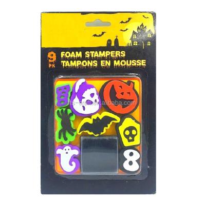 China Kids Toy 9pk Halloween EVA Foam Stamps for Kids Craft and Toys for sale