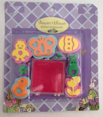 China Children's Toy Easter EVA Foam Stamp Set with 9pk stamp for kids craft and toys for sale