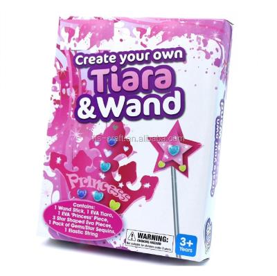 China Europe Create Your Own Tiara&Wand Princess Kids Craft Kits for sale