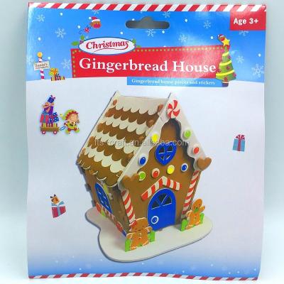 China DIY Christmas Gingerbread House EVA Foam Craft Kit FTS18376 for sale