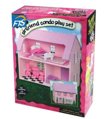 China Kids Foam Craft Kits Girlfriend Housing Play Set DIY Foam Craft Box 1mm-80mm for sale