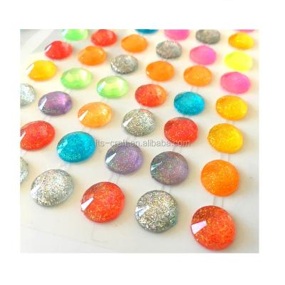 China Decorative Sticker 12mm Crystal Sticker For Sticker And Glitter Decorative Resin Car Sricker Decorative Stone for sale