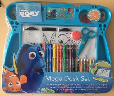 China Plastic+Paper Activity Desk Set for Kids Craft and Mega Desk Set Disney Stationery Set for sale