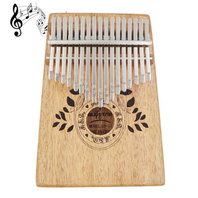 China Durable Factory Customized 17 Inch African Master Piano Mahogany Kalimba for sale