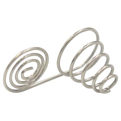 China Coil Manufacturer Carbon Steel Nickel Plated Battery Conical Spring for sale