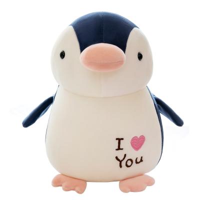 China Cute Plush Penguin Plush Toy 25CM Small Light Fluff Cotton Full Filling Clear Embroiderygirls Gift Children's Toys for sale