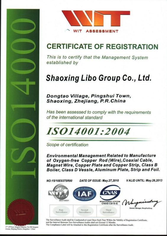  - Shaoxing Libo Electric Co., Ltd