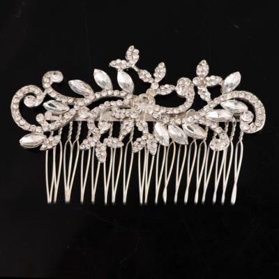 China Fashional Pretty Lady Hair Combs Headdress Bridal Wedding Hair Accessories Leaves Woman Hair Jewelry Pins for sale