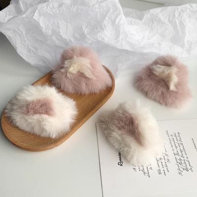 China Japan and Vershal Style Cute Korean Design Korean Design Cute Fuzzy Cat Ears Hair Clip Soft Hair Clip For Girls for sale