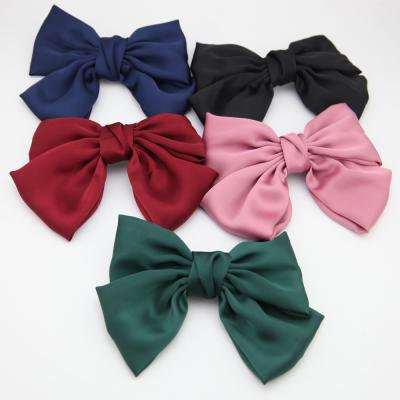 China Hear Clip 2020 Fashion Double Bowknot Oversized Hair Clip For Women Hair Accessories Korean Style Headwear for sale