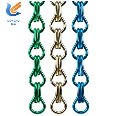 China Wire Spiral Decorative Metal Chain Door Curtain for sale