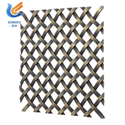 China Decorative Plain Weave Metal Wire Mesh For Glass Lamination for sale