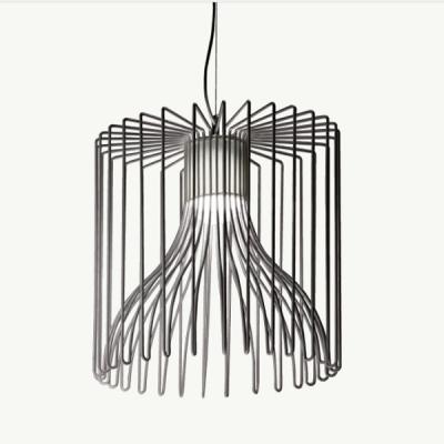 China Black Vintage Cylinder Metal Wire Pendant Light Shade for sale