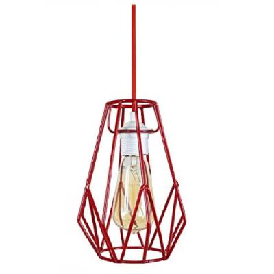 China Geometric Vintage Metal Wire Cage Small Lamp Shade For Lamp Decoration for sale