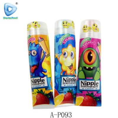 China Natural Novelty Powder Toothpaste Shape Sour Tablet Candy for sale