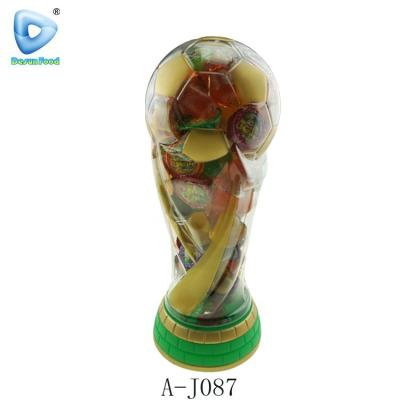 China New Natural Football World Cup Fruit Jelly Candy for sale