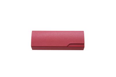 China Large PU Leather Metal Folding Eyeglass Case Ladies / Mens Glasses Case for sale