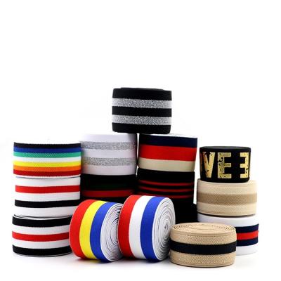 China Custom high quality cheap rubber band woven webbing elastic elasticity for sale