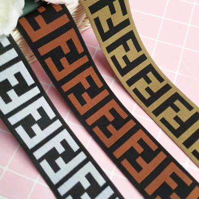 China China Factory New Design Elastic Jacquard Elastic Webbing Rubber Band For Clothing Underwear for sale