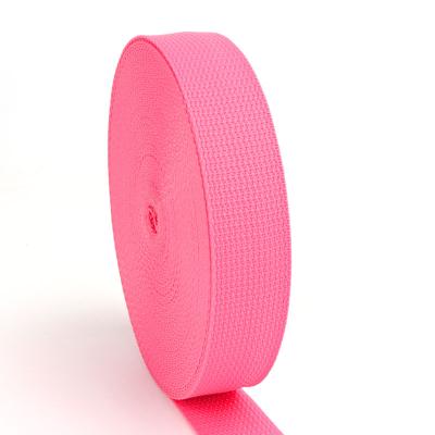 China High Quality Sustainable PP Webbing Belt Strap Band 25mm Webbing Tape For Bag for sale