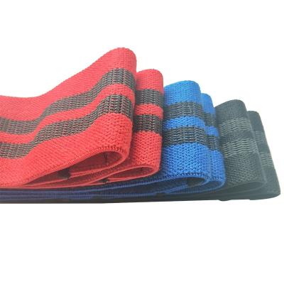 China Anti Slip Home Exercise Fabric Elastic Fitness Gym Resistance Band Exercise Band for sale