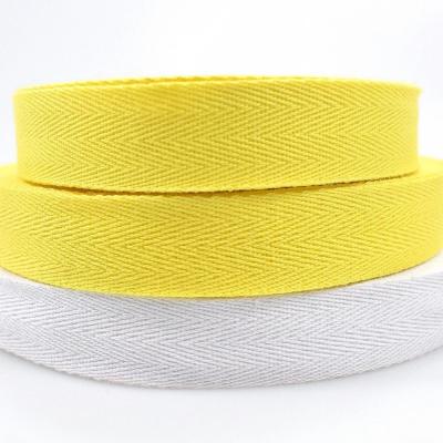 China Good Quality Sustainable Cotton Woven Backpack Straps 28mm Cotton Webbing for sale