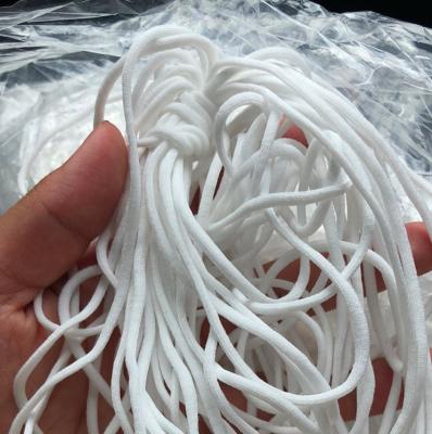 China China factory price 2.5mm earring elastic white round 3mm elastic band for sale