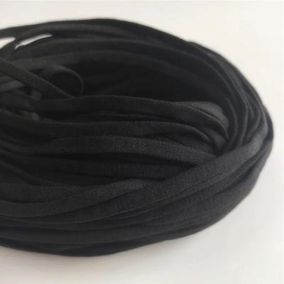 China Earloop 5mm High Quality Soft Nylon Cavity Elastic Spandex Elastic White/Black 3mm for sale