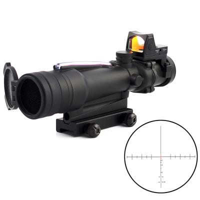 China Acog 3.5x35 Fiber Red Source Fiber Scope True With Rmr ACOG 3.5X5 Red Riser Dot Sight Marked Black Version Optical Instrument WITH RMR RED DOT for sale