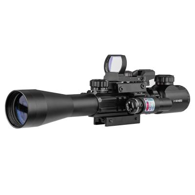 China Hunting Mutli Function Scopes 3-9x40 Combo With 4 Reticles Dot Sight Scope Holographic Reflective Red Green Laser Sight for sale