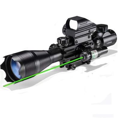 China Mutli Function Scopes 4-16X50 Combo With Matte Black 4 - 16 x 50 Mil Dot Reticle Sight Hunting Scopes Red/Green Laser Green +HD103+YH211 EG. for sale