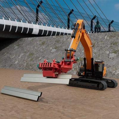 China Construction worksÂ  KSP60SG Excavator Mounted Side Grip Hydraulic Pile Driver for Sheet Pile Vibro Hammer Sheet Pile Excavator Driver for sale