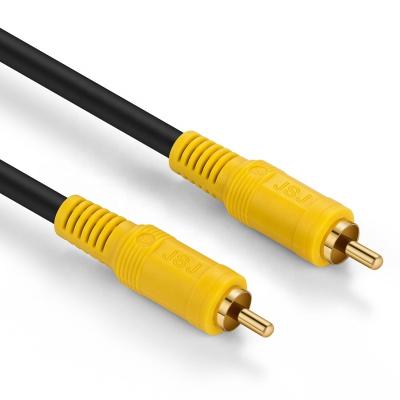 China Car CEKOTECH OFC Pure Gold Plated 24K Copper RCA Plug To RCA Stereo Audio Subwoofer Coaxial Digital SPDIF Audio Video Cable for sale