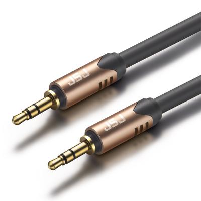 China Car OFC Copper Conductor 24K Gold Plated Plug 3.5mm Male To Aux Cable. male stereo audio for sale