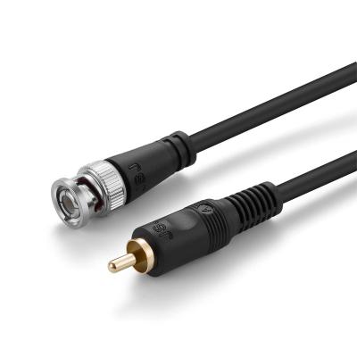 China Car Cekotech 24K Gold PlatednPlug Pure Copper Cable RG59 BNC Connector Male to Male 1080P IDS Camera HD-SDI RCA Male to BNC Cable for sale