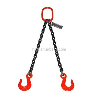 China Grade 80 Steel Standard Double Leg Chain Lifting Slings Suppliers for sale