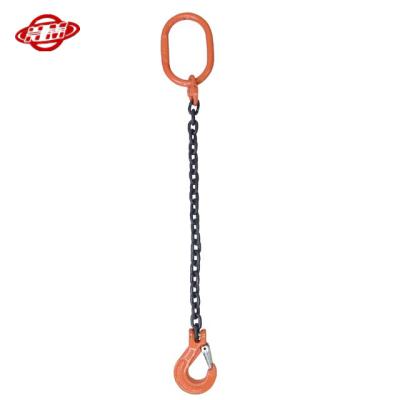 China G80 Chain Sling 20Mn2 Alloy A Flat Steel Shank Chain Sling for sale